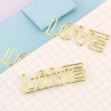 Load image into Gallery viewer, Gold Paper Clips Pin Metal Clip Bookmarks