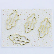 Load image into Gallery viewer, Gold Paper Clips Pin Metal Clip Bookmarks