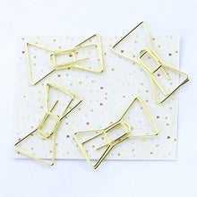 Load image into Gallery viewer, Gold Paper Clips Pin Metal Clip Bookmarks