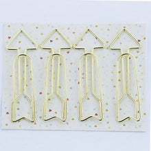 Load image into Gallery viewer, Gold Paper Clips Pin Metal Clip Bookmarks