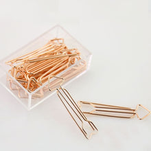 Load image into Gallery viewer, Rose Gold Paper Clips Diamond/envelop/heart/ Bookmark