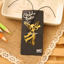 Load image into Gallery viewer, Metal bookmark Gold plated