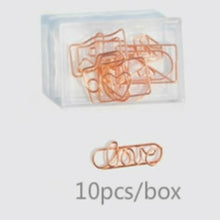Load image into Gallery viewer, Rose Gold Paper Clips Bookmark