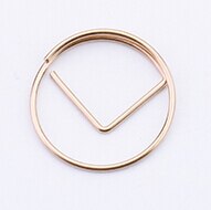 Load image into Gallery viewer, geometric Shaped Metal Paper Clip Bookmark