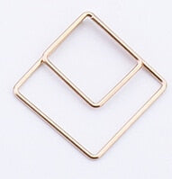 Load image into Gallery viewer, geometric Shaped Metal Paper Clip Bookmark