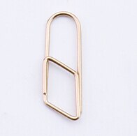 Load image into Gallery viewer, geometric Shaped Metal Paper Clip Bookmark