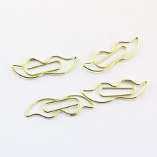 Load image into Gallery viewer, Gold Paper Clips Pin Metal Clip Bookmarks