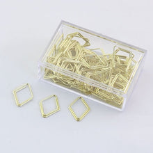 Load image into Gallery viewer, Metal Paper Clip gold Bookmark