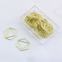 Load image into Gallery viewer, Metal Paper Clip gold Bookmark
