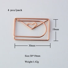Load image into Gallery viewer, Rose Gold Paper Clips Bookmark