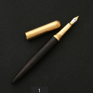 Brass&Wood fountain pen 0.7 metal pen