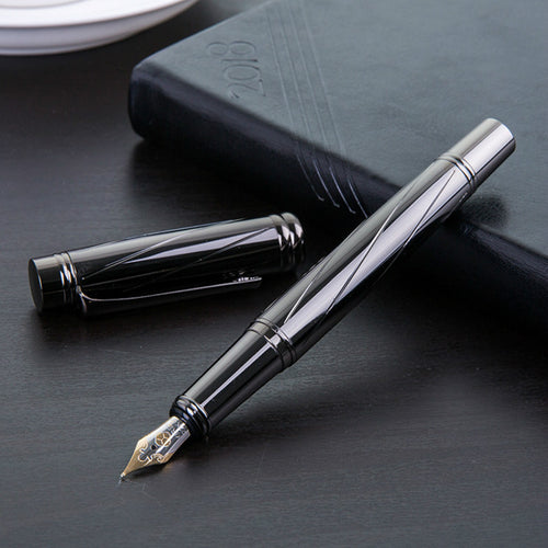 0.5mm Nib Luxury Silver Plating Fountain Pen